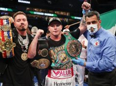 Сауль Альварес за 3 раунда победил Авни Йылдырыма и сохранил титулы WBC и WBA: видео