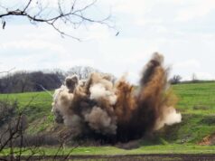 На американо-украинских учениях танковому обстрелу подверглось мирное село