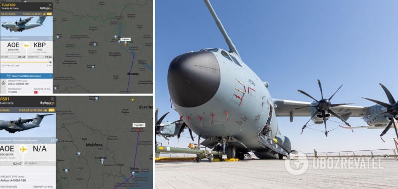 В ''Борисполе'' приземлились два турецких военных самолета