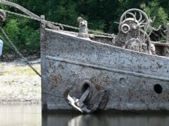 Катастрофическая засуха в Италии «обнажила» давно погибшие корабли