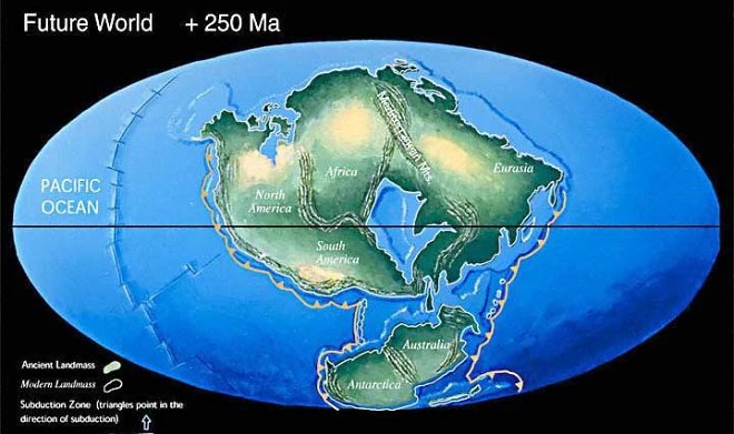 Через 300 миллионов лет на Земле появится новый суперконтинент Амазия 