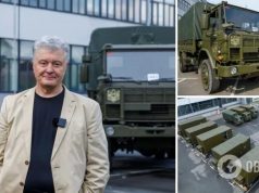 Порошенко везет большую партию техники на восточный фронт. Фото и видео