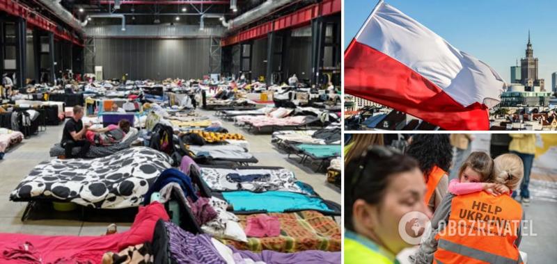 В Польше закрыли крупнейший центр приема украинских беженцев: в FT назвали причину