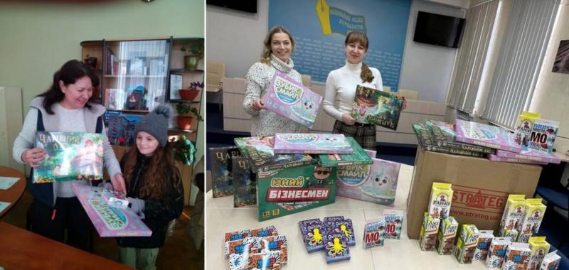 Дети украинских журналистов получат 2 тысячи настольных игр в подарок от компании Strateg и НСЖУ