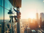 Высотная мойка окон: безопасность и инновации в обслуживании небоскрёбов