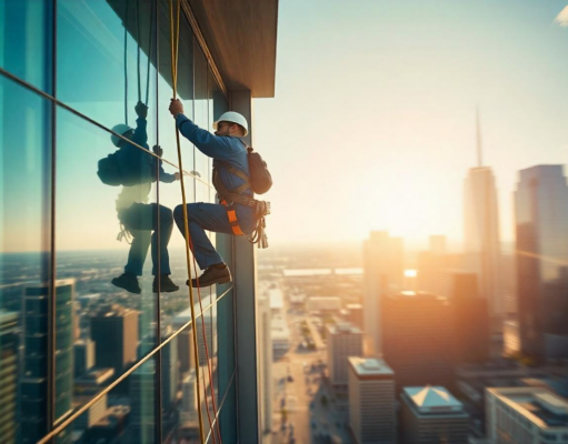 Высотная мойка окон: безопасность и инновации в обслуживании небоскрёбов